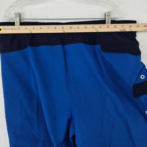 Speedo Mens Swim Trunks Blue Size XXL‎ Marina Flex Volley 17" Pocket NWT - Picture 8 of 13